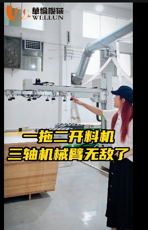 一拖二开料机专用的机械臂
